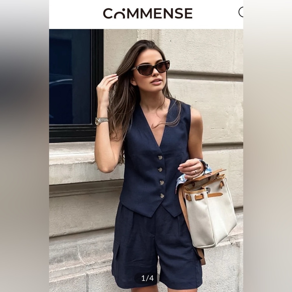 Commense 2 pc outfit (vest and trouser shorts)